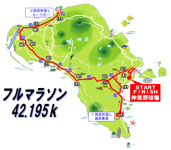 2014久米島マラソンのコース