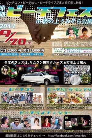 沖縄ビーチフェス in 波の上うみそら公園のフライヤー1