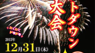 2015年12月31日（木）恩納村カウントダウン花火大会のポスター