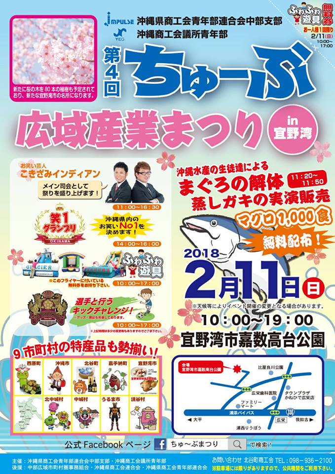 第4回ちゅ～ぶ広域産業まつり2018 in 宜野湾のフライヤー